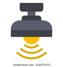 ilustración de icono del vector de lámpara inteligente