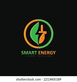 SMART LEAF ENERGY LOGO VECTOR