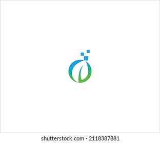 Smart leaf Logo Template Design Vector, Creative Symbol, Icon