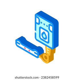 smart leak detector home isometric icon vector. smart leak detector home sign. isolated symbol illustration