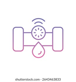 Smart Leak Sensor Icon vector stock illustration