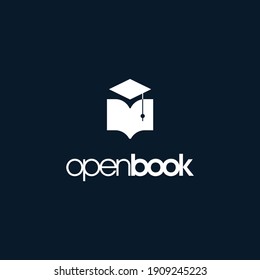 smart learning education book figures vector logo design template 