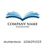 smart learning education book shop store vector logo design template