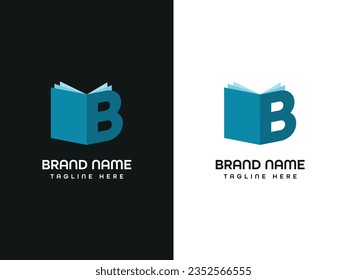 
smart learning education book shop store vector logo design template
