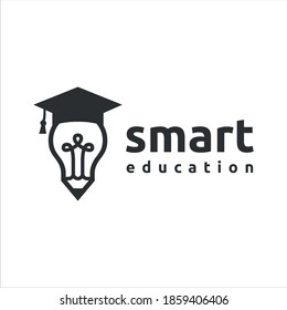 smart learning education logo design