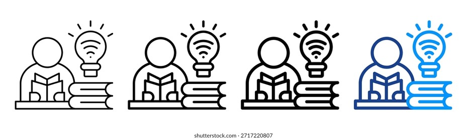 Intelligentes LernsymbolUnterschiedliche Gliederungssammlung