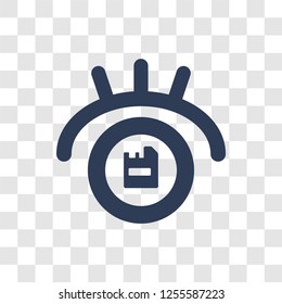 Smart lens icon. Trendy Smart lens logo concept on transparent background from Artificial Intelligence collection