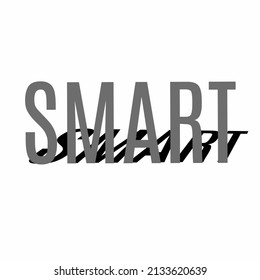 Smart Lettering Vector Shadow Behind Stock Vector (Royalty Free ...