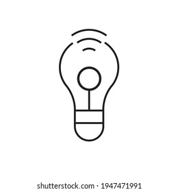 Smart light bulb icon design. vector illustration