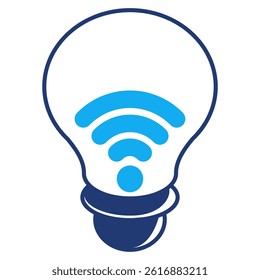 Smart Light Bulb icon represented by Remote Light Bulb Dualtone style.