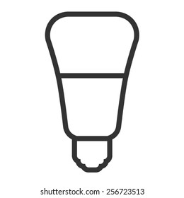 Smart Light Bulb / Lightbulb Line Art Icon For Apps