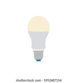 smart light bulb on white background