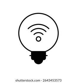 Smart Light Icon vector stock illustration
