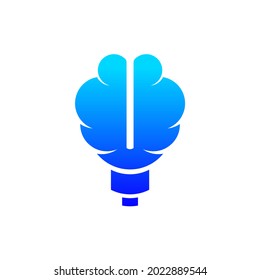 logotipo de luz inteligente en fondo aislado