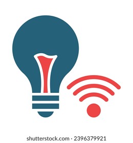 Smart Light Vector Glyph Two Color Icons For Personal And Commercial Use.
