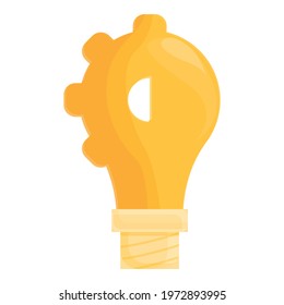 Smart lightbulb bright icon. Cartoon of Smart lightbulb bright vector icon for web design isolated on white background