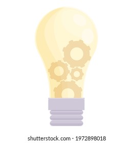 Smart lightbulb system icon. Cartoon of Smart lightbulb system vector icon for web design isolated on white background
