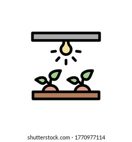 Smart lighting, bulb, farm icon. Simple color with outline vector elements of automated farming icons for ui and ux, website or mobile application