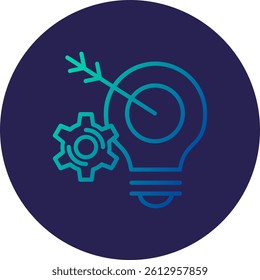 Smart Line Circle Gradient Style