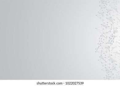 Smart Link Technologies to deliver high availability connectivity. Abstract Grey Polygonal Space Background with Connecting Dots and Lines. Network use is in line with business requirements.