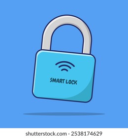 Smart Lock Device Vector Illustration, Icon Technology, Isolated Icon 