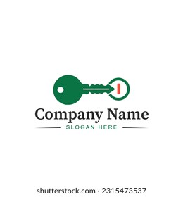 smart lock foor door logo in vector