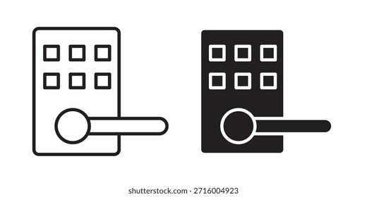 Concepto de icono de bloqueo inteligente para infografía, Sitio web o App.