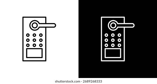 Smart lock icon. Editable stroke. Icon for web.