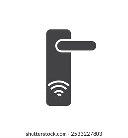 Smart lock icon Flat simple outline set