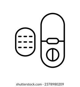Icono de bloqueo inteligente aislar ilustración de material vectorial de fondo blanco