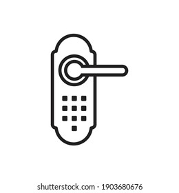Smart lock icon. isolated on white background vector illustration