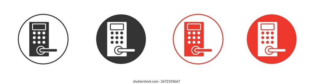 Smart-Lock-Symbolpaket. Clipart Vectordesign