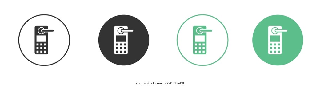 Pictogramas de icono de candado inteligente. Vector EPS 10