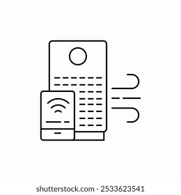 smart lock icon sign vector