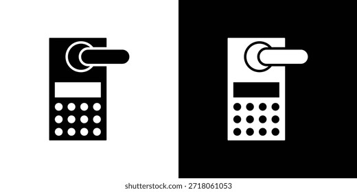 Icono de candado inteligente. Pictograma simple de alta calidad. Estilo sólido moderno
