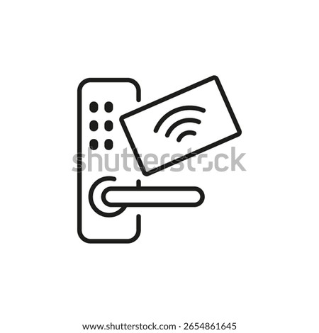 Smart lock icon. Simple smart lock icon for social media, app and web design. Vector illustration