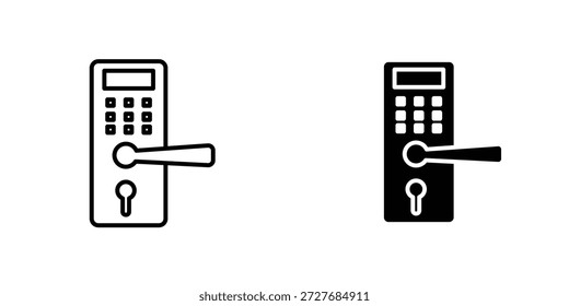Smart lock icon symbol logo graphic design element. EPS10