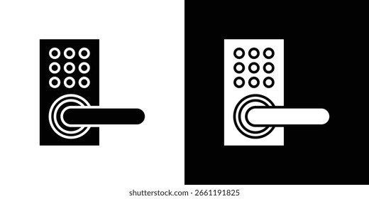 Symbol für intelligente Sperre. Einfaches, flaches Design für Web und mobile App