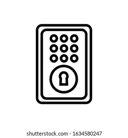 Smart lock icon vector illustration logo template template for many purpose