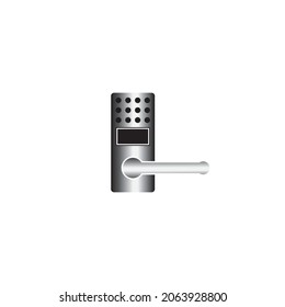 Smart lock icon vector illustration logo design.