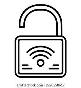 Smart Lock Icon Vector Image. Can Also Be Used For Web Apps, Mobile Apps And Print Media.