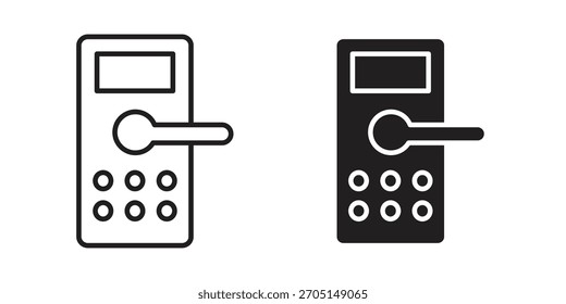 Icono de bloqueo inteligente Vector de diseños modernos planos y de carrera
