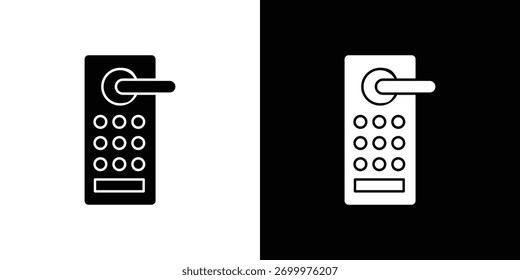 Vector de icono de bloqueo inteligente, símbolo, ilustraciones de logotipo