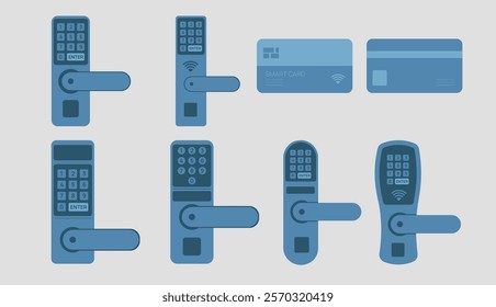 Smart Lock Icons Pack: Modern Security Illustrations