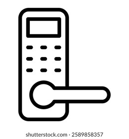 Smart Lock Line Icon Design For Personal And Commercial use