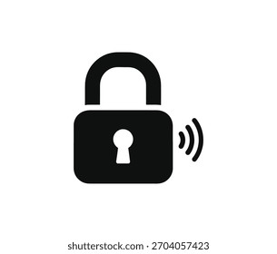 Cerradura digital segura de la cerradura elegante aislada en el fondo blanco