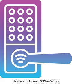 Smart Lock vector icon. Can be used for printing, mobile and web applications.
