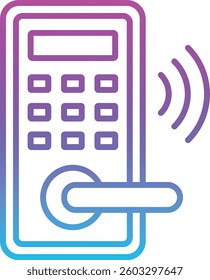 Smart Lock vector icon. Can be used for printing, mobile and web applications.