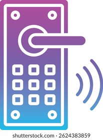 Icono de Vector Smart Lock. Se puede utilizar para aplicaciones de impresión, móviles y de Web.