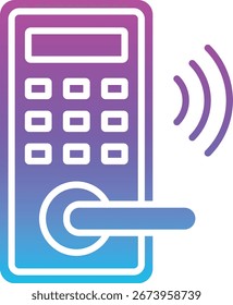 Icono de Vector Smart Lock. Se puede utilizar para aplicaciones de impresión, móviles y de Web.